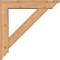 Ekena Millwork Traditional Traditional Smooth Bracket w/ Offset Brace, Western Red Cedar, 5 1/2"W x 26"D x 26"H BKT0604X26X26TRA01SWR - alternate 3
